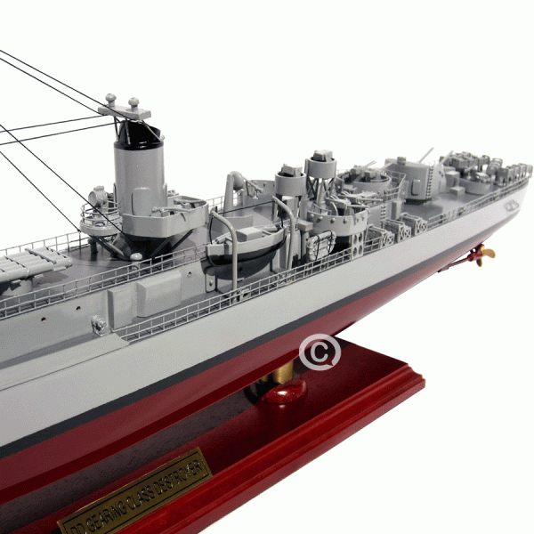 MÔ HÌNH THUYỀN CHIẾN USS GEARING CLASS DESTROYER