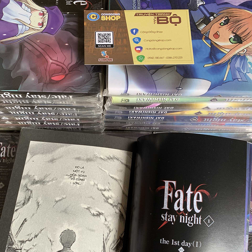 Truyện Fate Stay Night trọn bộ 20 tập giá rẻ
