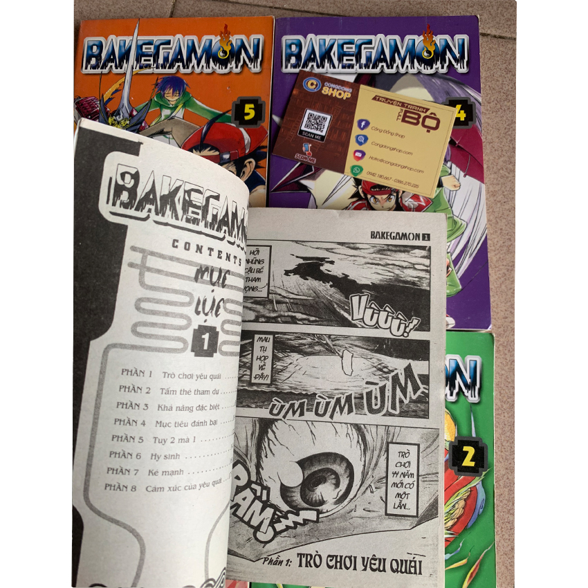 Truyện Bakegamon 5 Tập Full bộ giá rẻ